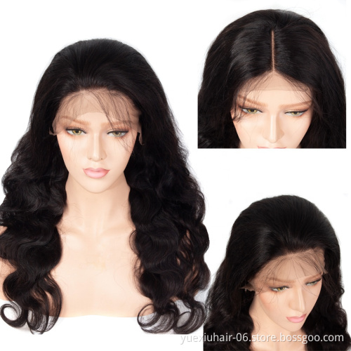 CELIE brazilian 360 Lace Frontal Wig Body Wave Texture Natural Color Ponytails Wigs 180 Density Lace Front Wigs Human Hair